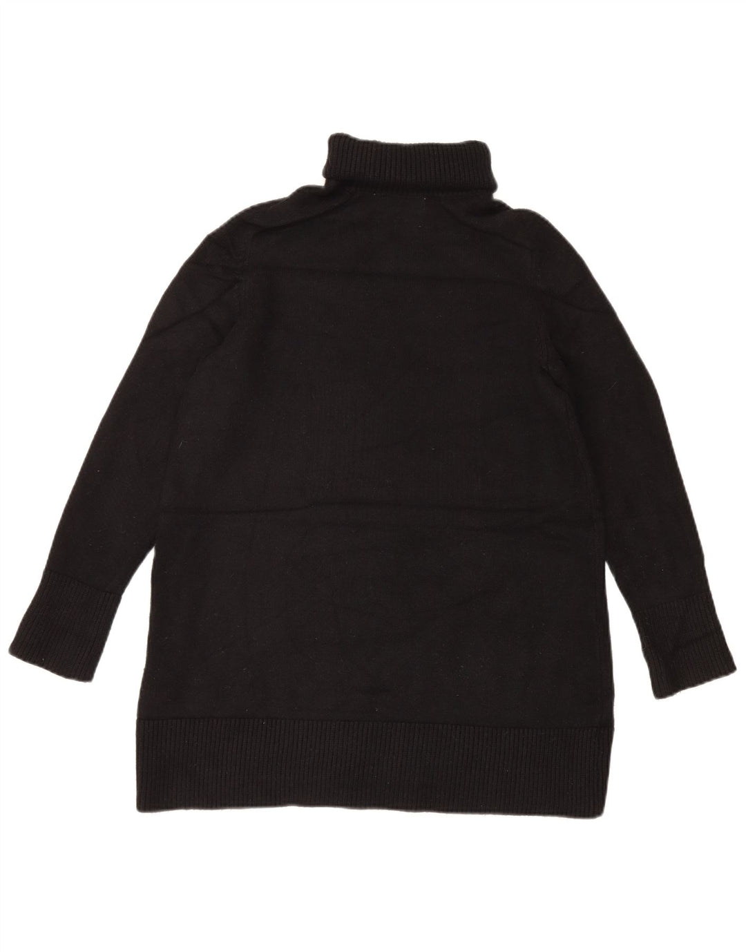 Langer, übergroßer Rollkragenpullover für Damen von Zara, Gr. 10, Größe S, Schwarz