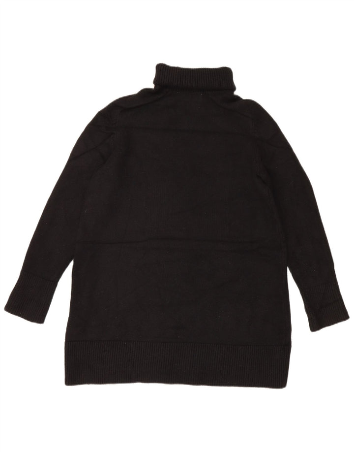 Langer, übergroßer Rollkragenpullover für Damen von Zara, Gr. 10, Größe S, Schwarz