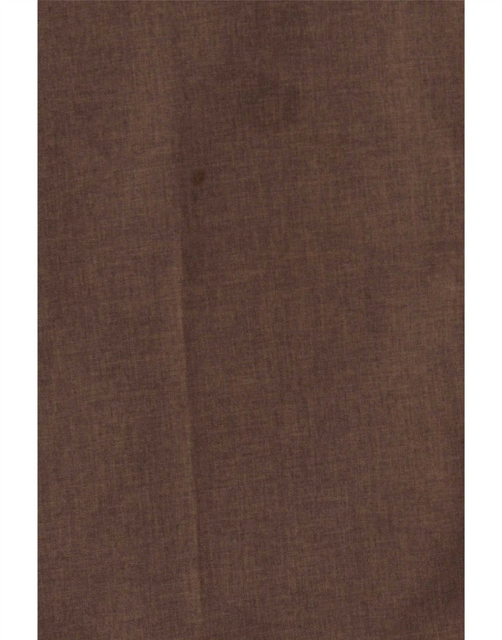 Farah Herren-Freizeithose, gerade, W42, L29, braun, Polyester, klassisch
