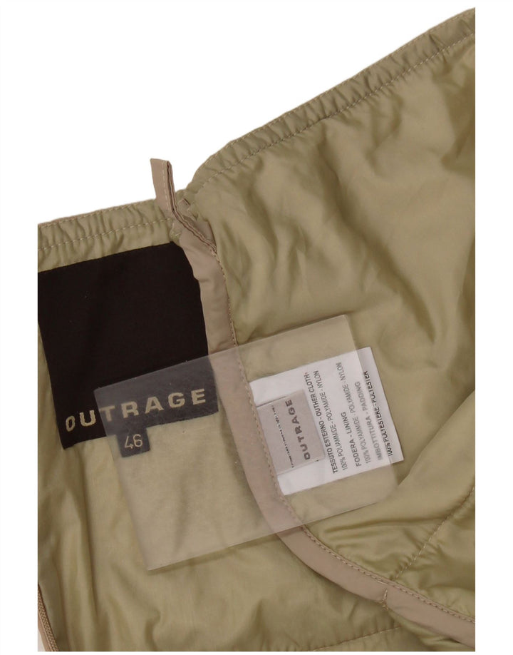 OUTRAGE Damen Maxirock mit hoher Taille IT 46 Large W30 Beige Polyamid