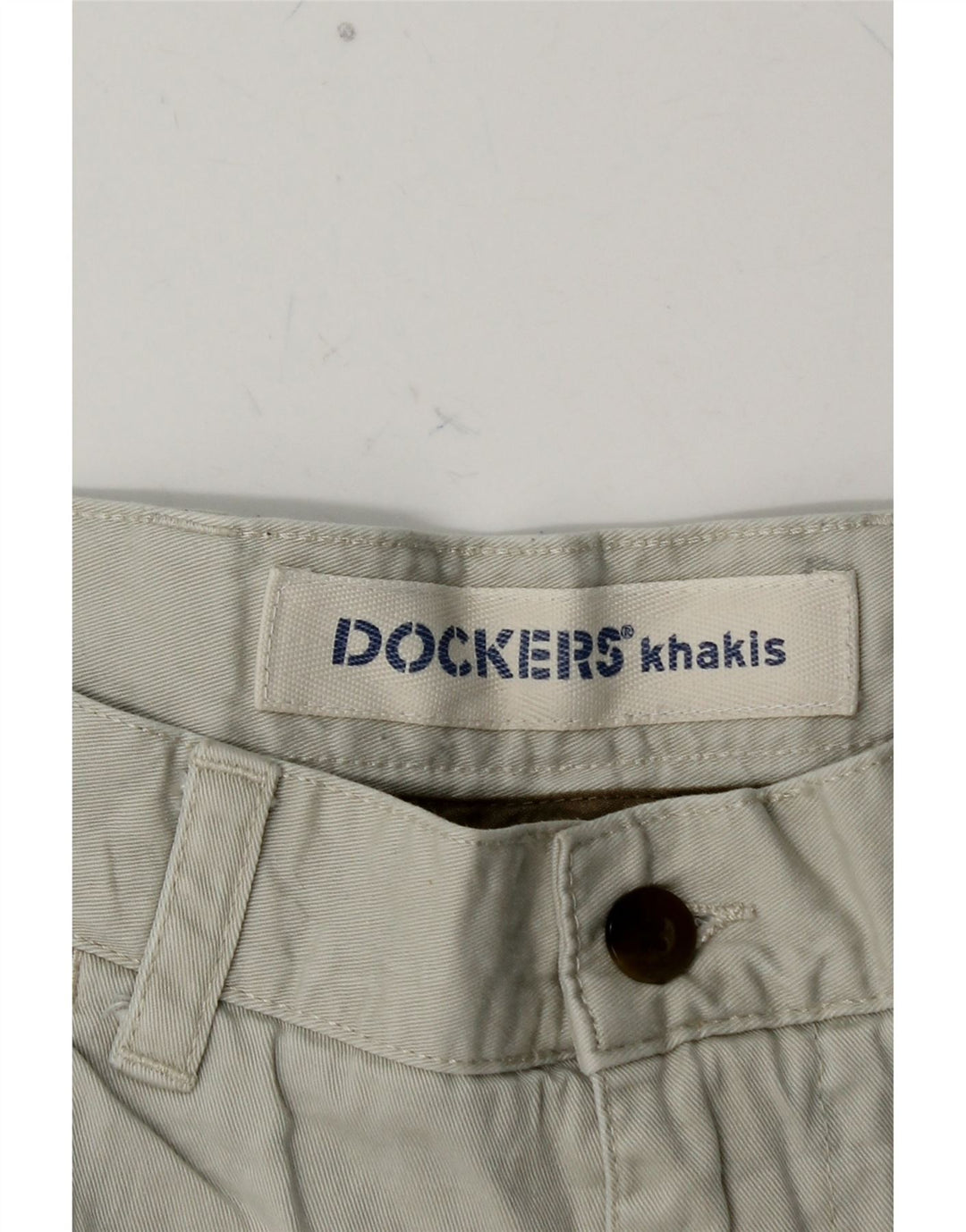 DOCKERS Herren Khakis Chino Shorts W34 Große blaue Baumwolle