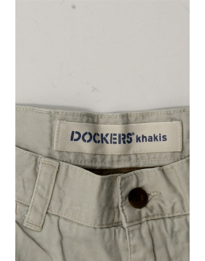 DOCKERS Herren Khakis Chino Shorts W34 Große blaue Baumwolle