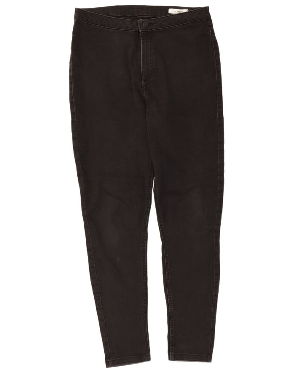 Marks & Spencer Damen Super Skinny Jeans UK 16 Large W32 L28 Schwarze Baumwolle