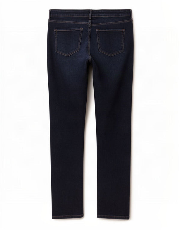 Marks & Spencer Damen Slim Jeans UK 24 4XL W42 L29 Marineblau Baumwolle