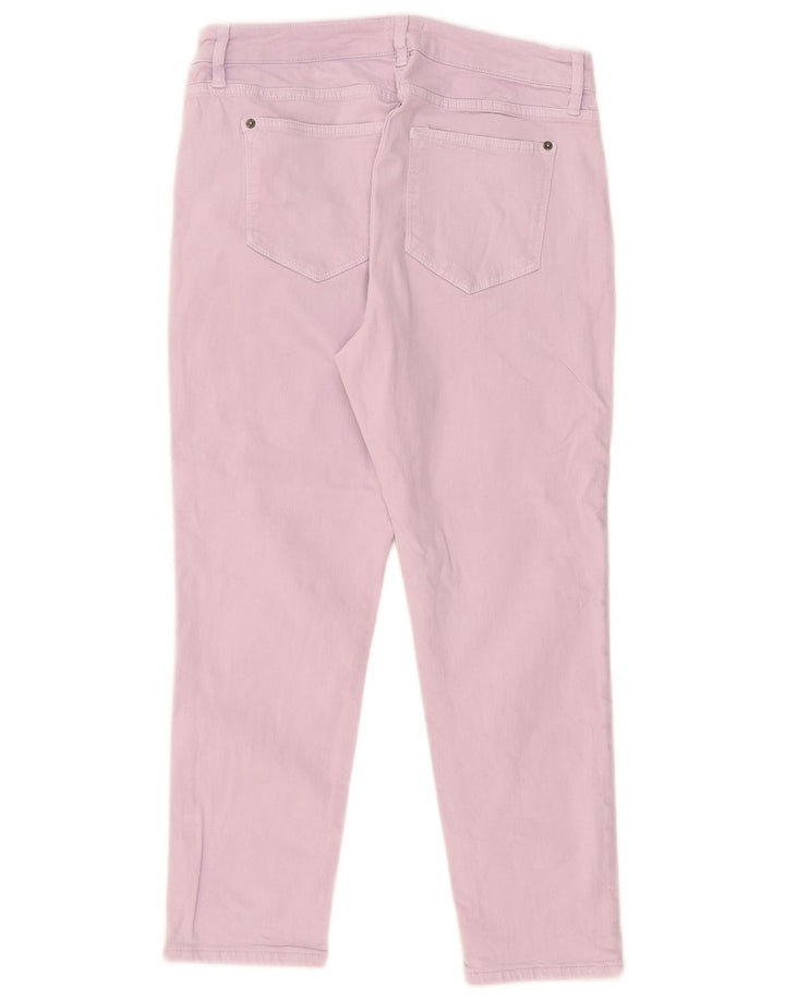 White Stuff Damen Crop Straight Jeans W30 L25 Lila Baumwolle