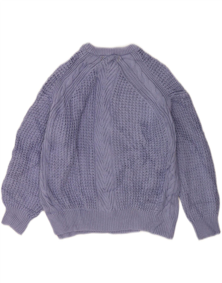 Marks & Spencer Damen-Pullover, übergroß, U-Boot-Ausschnitt, Gr. 8, Lila