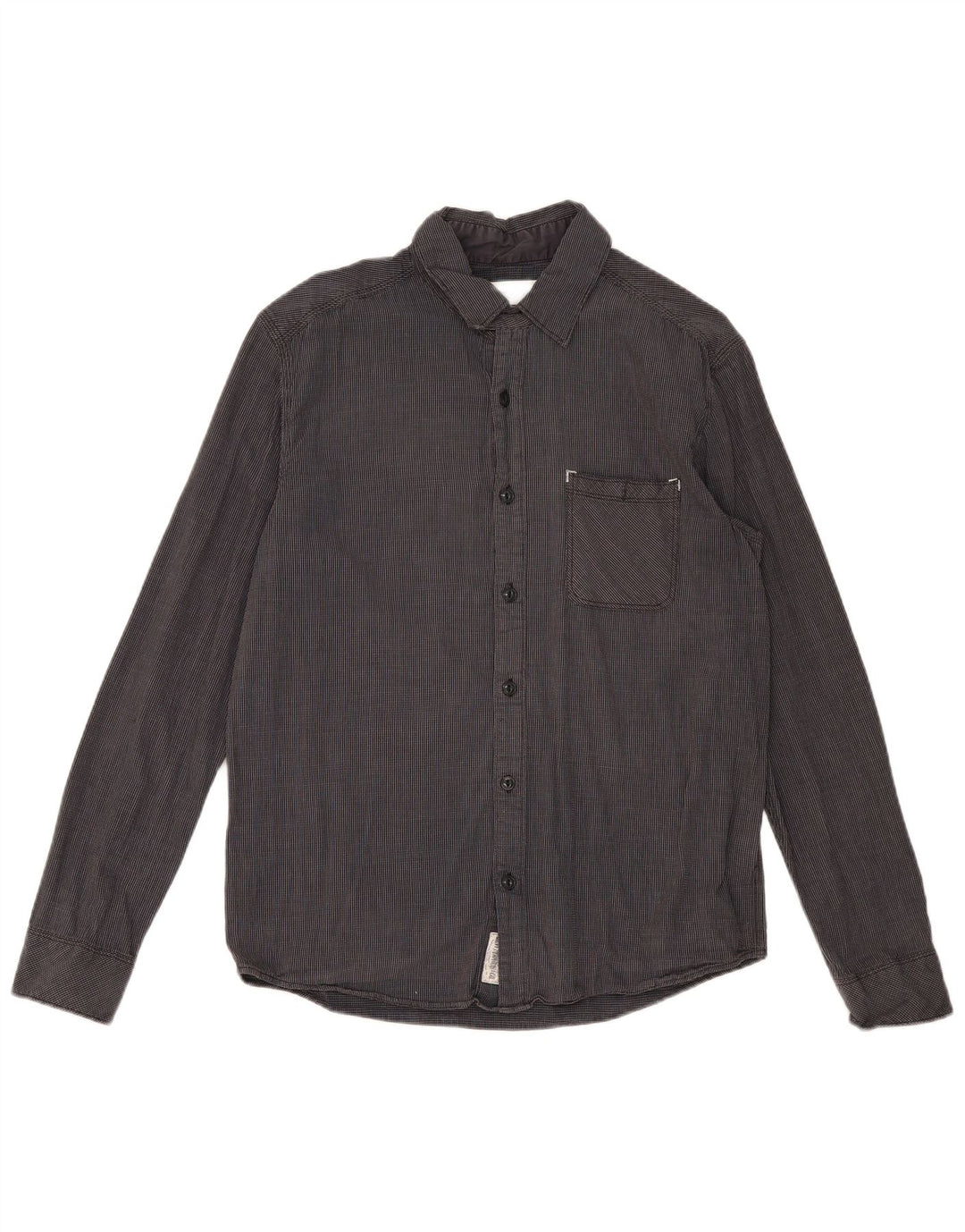 Levi's Herren-Hemd in Standard-Passform, mittelgrau, kariert, Baumwolle