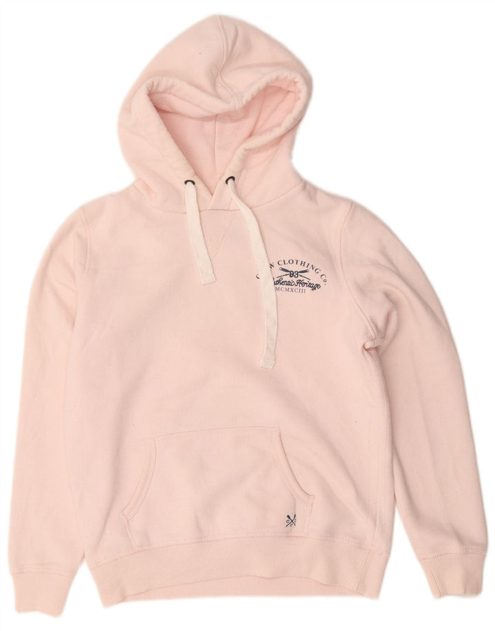 Crew Clothing Damen-Kapuzenpullover in Übergröße, Gr. 10, Größe S, Rosa, Polyester