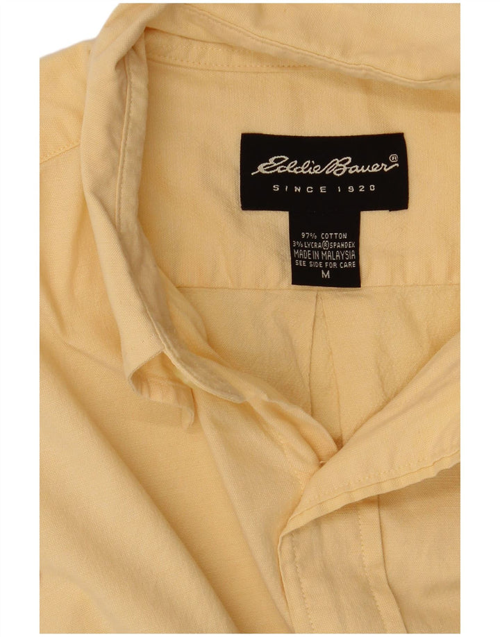 Eddie Bauer Herren-Kurzarmhemd aus mittelgelber Baumwolle