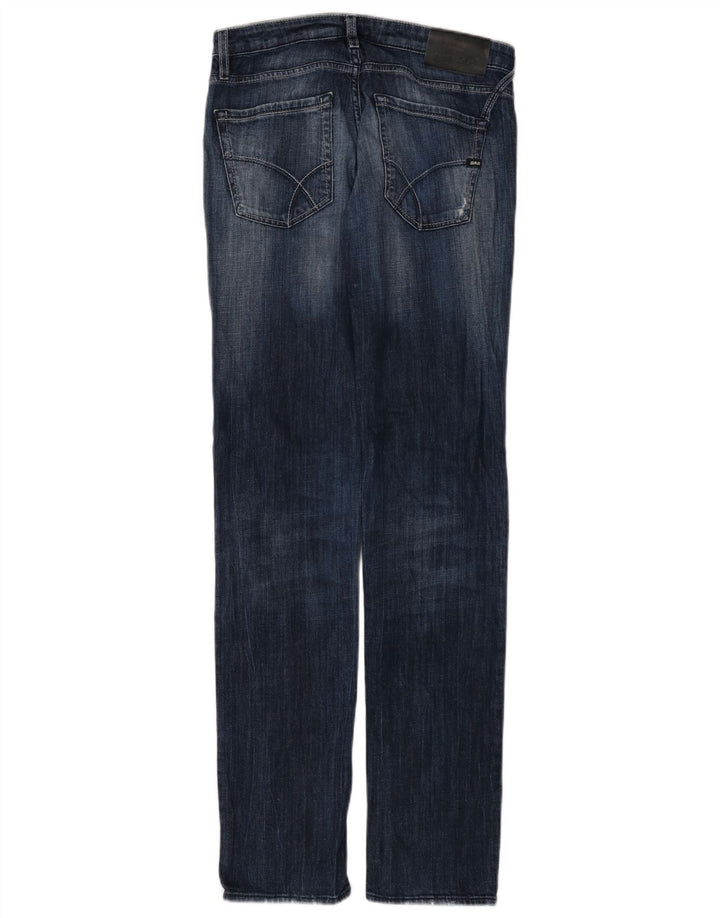Gas Damen Slim Jeans W30 L34 Blaue Baumwolle