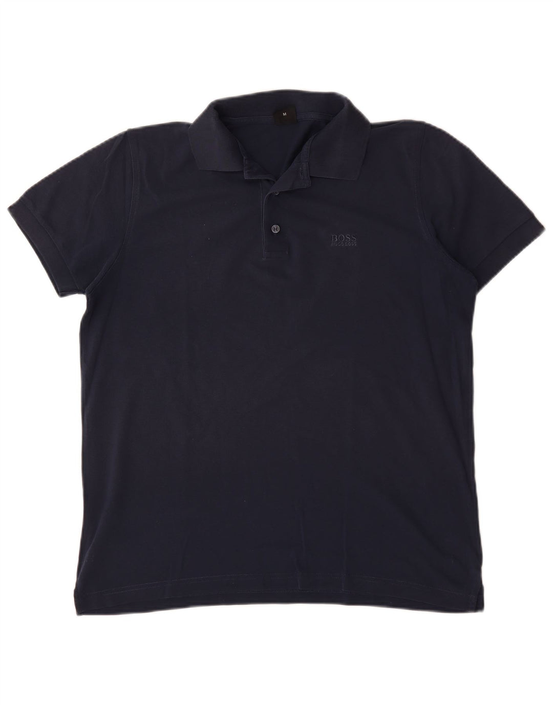 Hugo Boss Herren-Poloshirt, mittelmarineblaue Baumwolle