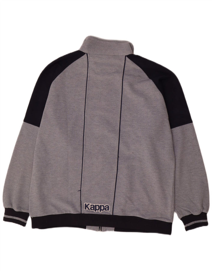 Kappa Herren Graphic Trainingsanzug Top Jacke XL Grau Polyester