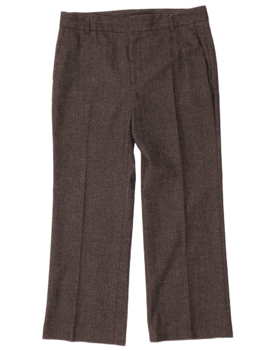 Gerade Anzughose für Damen von Zara, EU 40, mittelgroß, W30, L27, graues Fischgrätenmuster