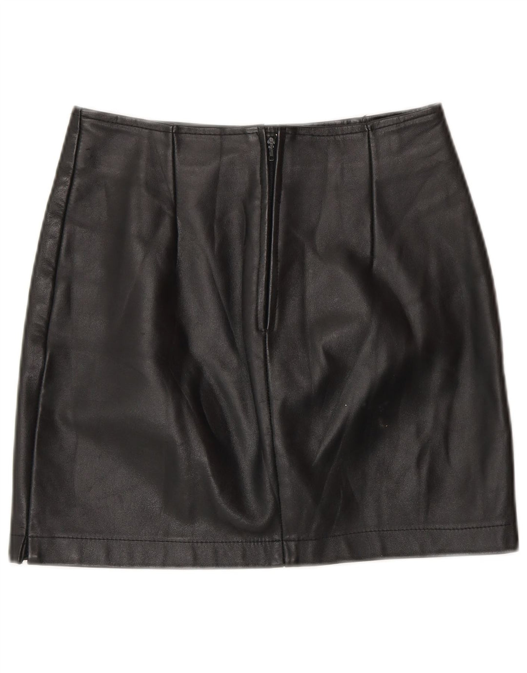 COLOMBUS Damen Lederrock W26 Kleines schwarzes Leder