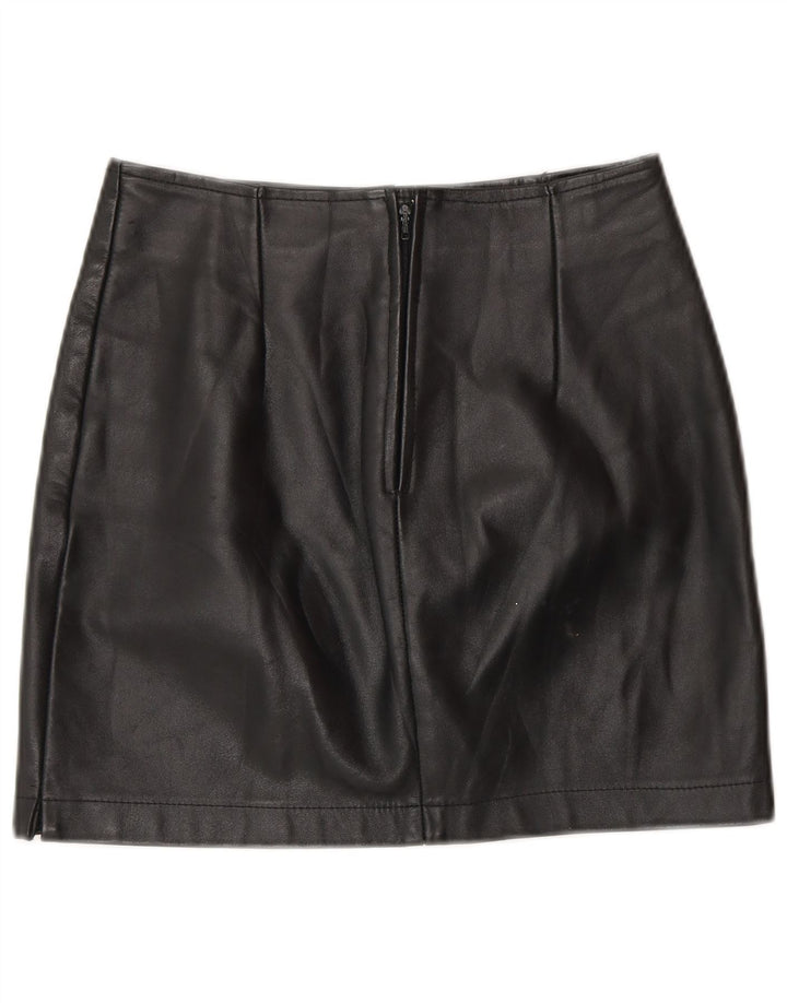 COLOMBUS Damen Lederrock W26 Kleines schwarzes Leder