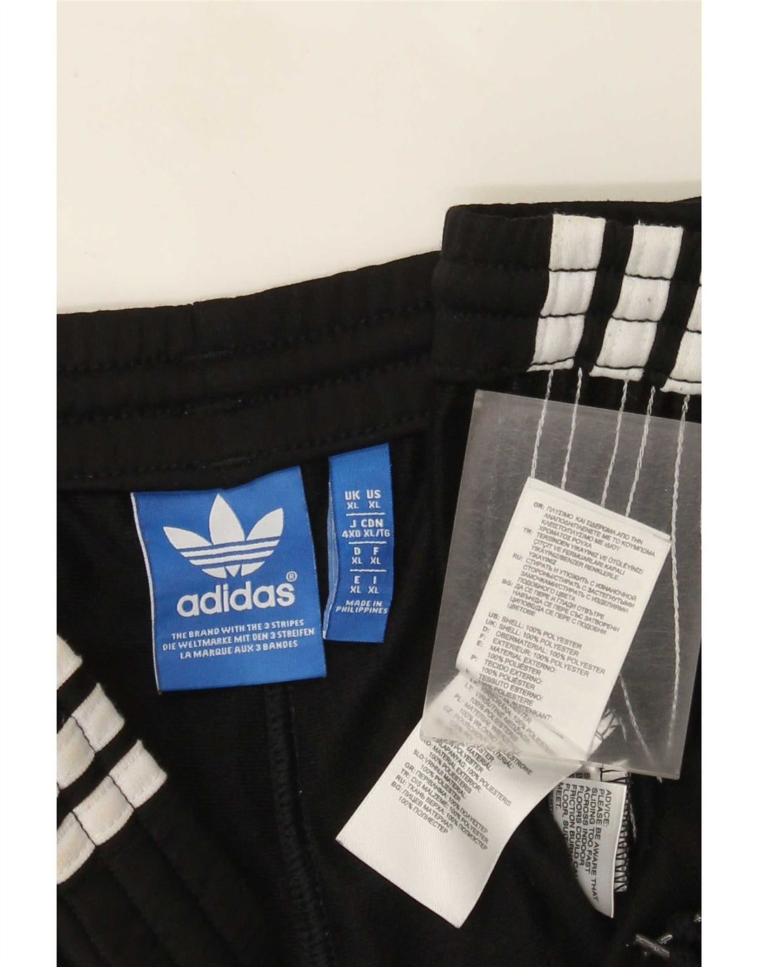 Adidas Herren Trainingshose XL Schwarz Polyester