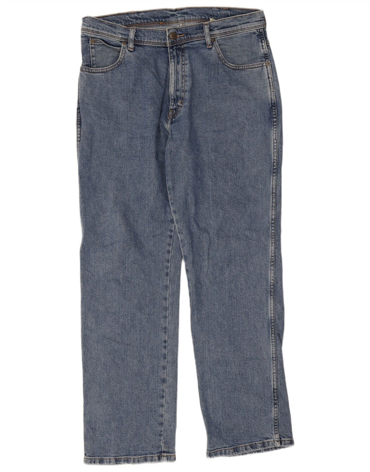 Wrangler Herren-Jeans mit normaler Passform, gerade Passform, W34, L30, Blau, Baumwolle