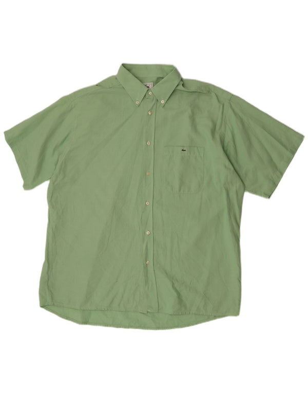 Lacoste Herren Kurzarmhemd Größe 43 Large Grün