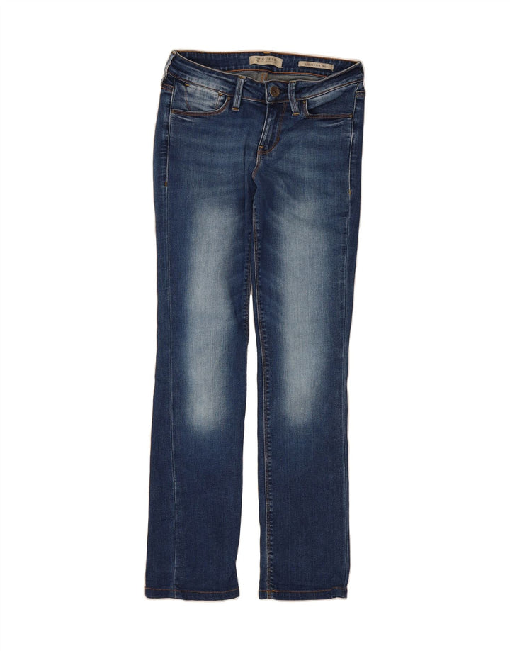 GUESS Womens Cigarette Straight Jeans W26 L29 Blue Cotton Vintage Guess and Second-Hand Guess from Messina Hembry 