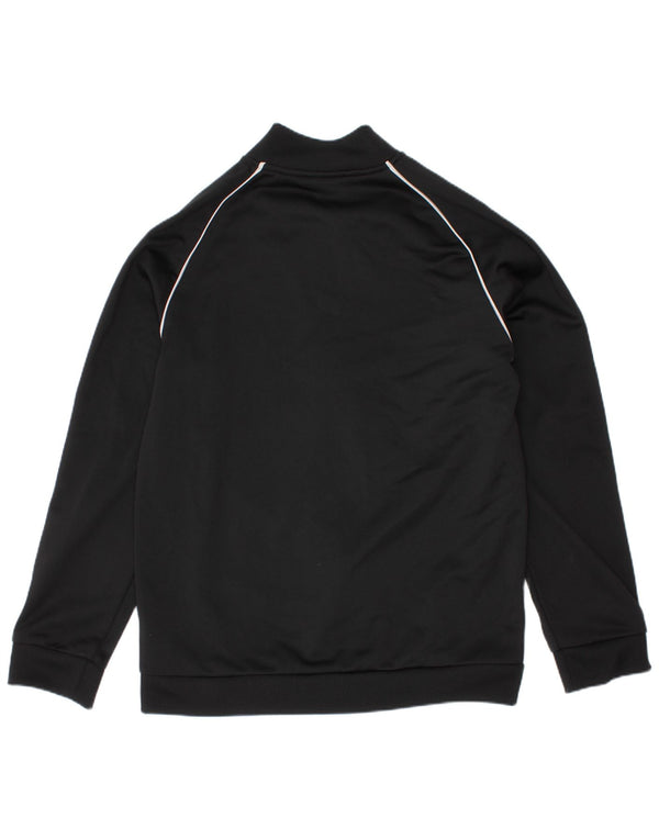 Adidas Jungen Trainingsanzug Top Jacke 9-10 Jahre Schwarzes Polyester