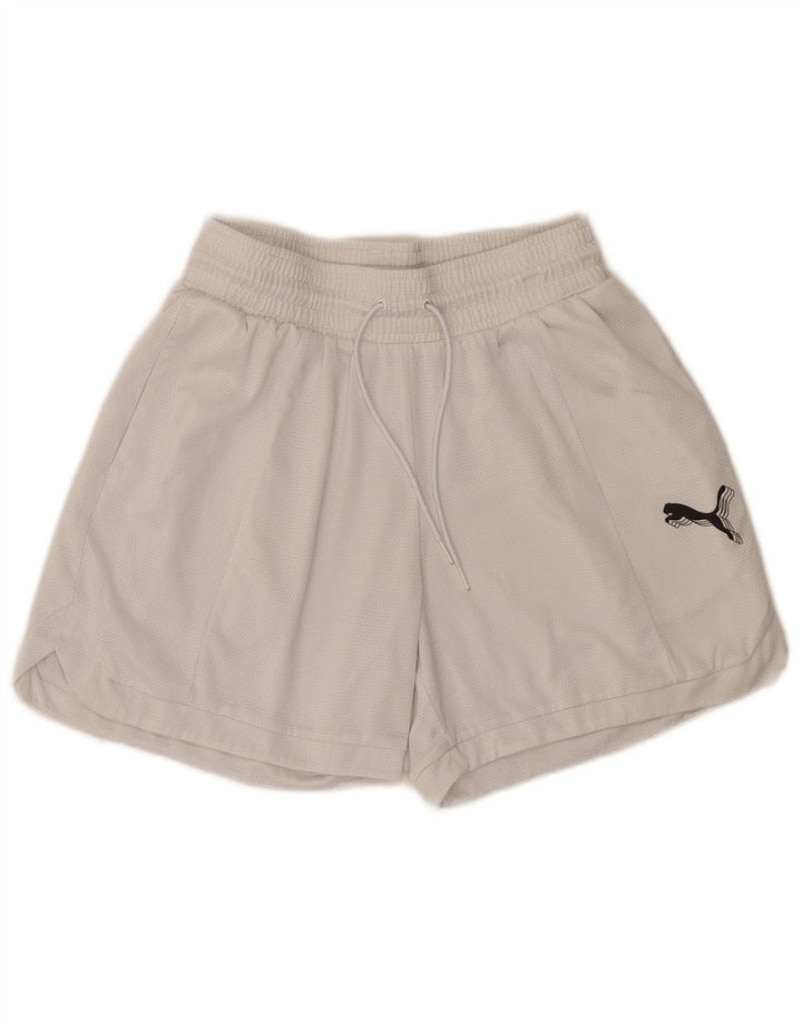 Puma Damen Sportshorts UK 8 Small Weiß Polyester
