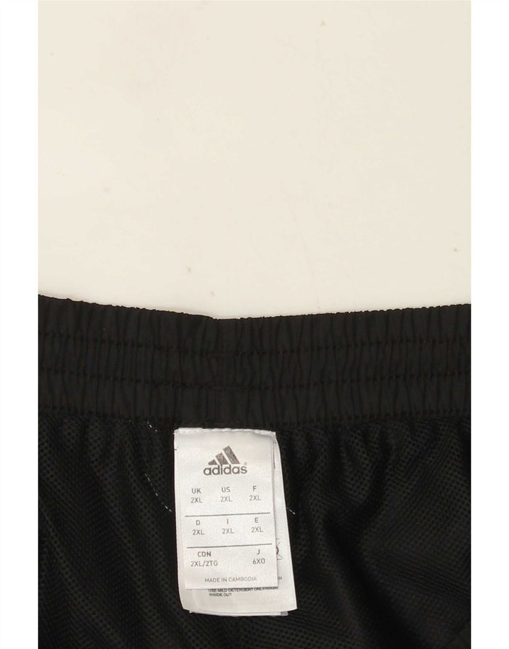 Adidas Herren Sportshorts 2XL Schwarz Colourblock Polyester