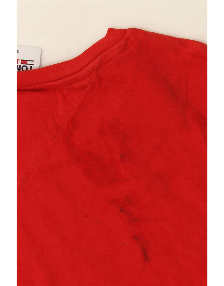 TOMMY HILFIGER Herren Grafik T-Shirt Top Small Rot Baumwolle
