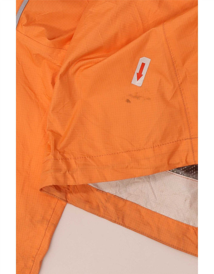 Patagonia Jungen-Regenjacke mit Kapuze, 9–10 Jahre, orangefarbenes Polyamid