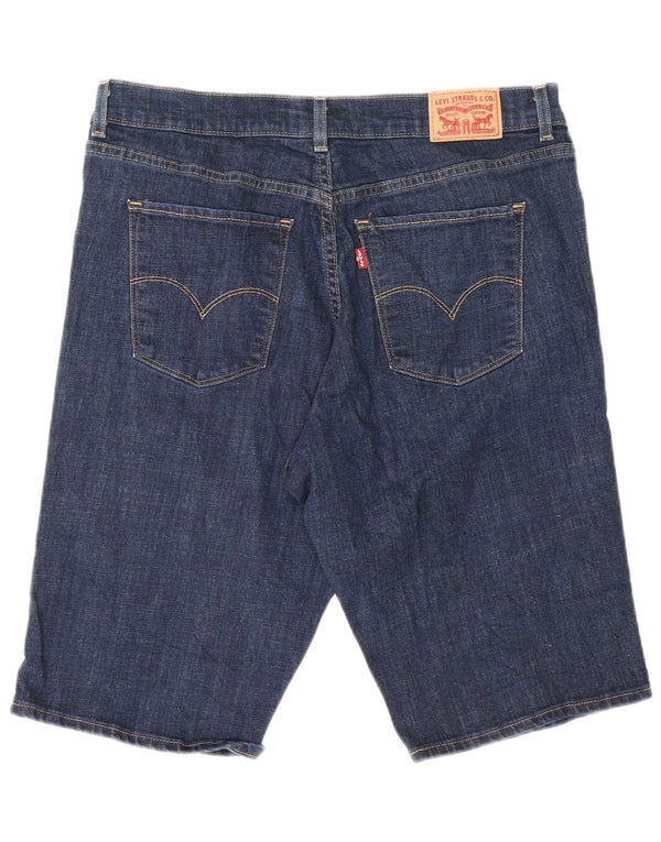 LEVI'S Damen-Jeansshorts Classic Bermuda W31 Mittelmarineblaue Baumwolle
