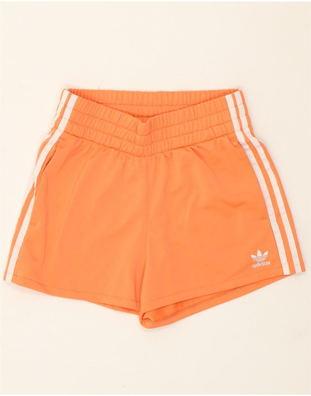 Adidas Damen Sportshorts UK 6 XS Orange Polyester