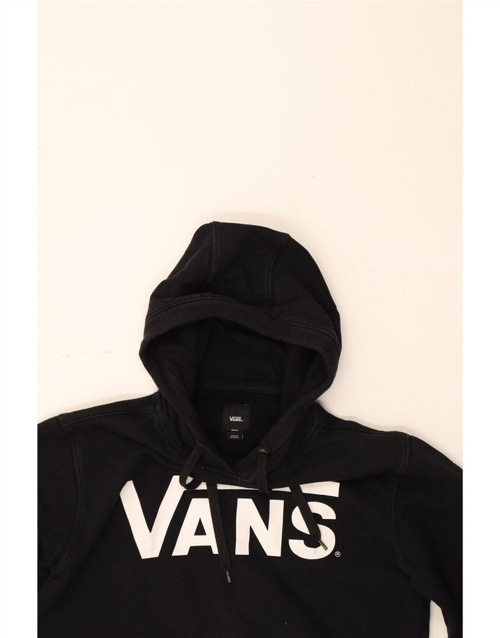 VANS Mens Graphic Hoodie Jumper Small Black Vintage Vans and Second-Hand Vans from Messina Hembry 
