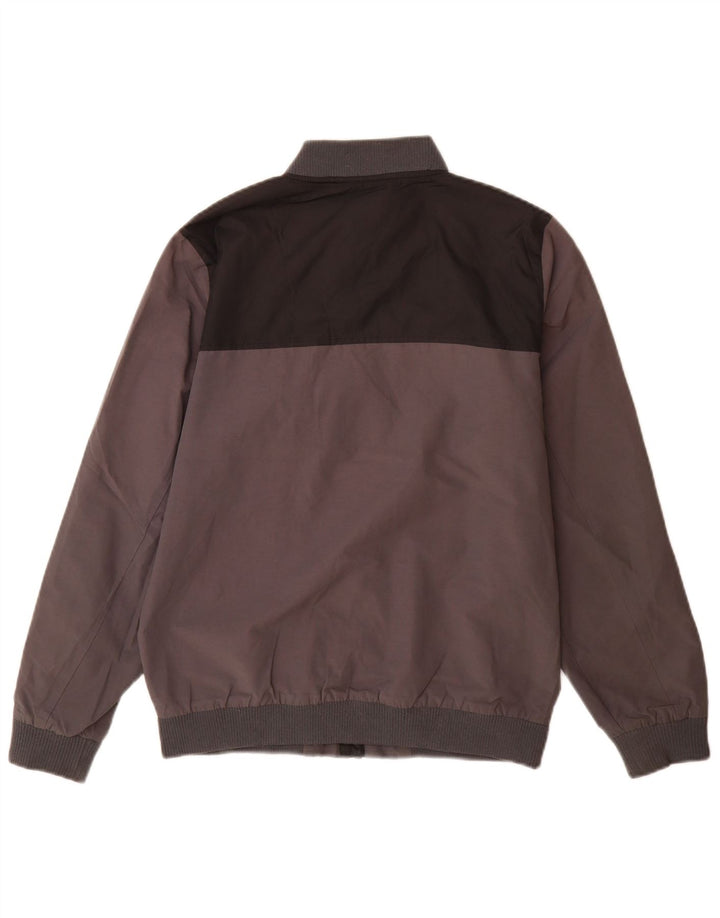Lyle & Scott Bomberjacke für Jungen, 14–15 Jahre, graue Colourblock-Baumwolle
