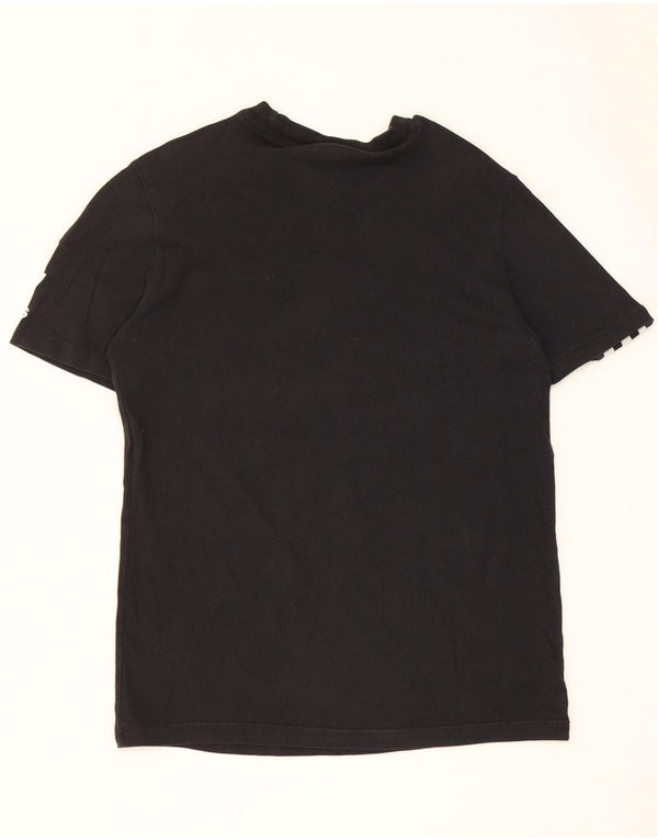 Adidas Damen T-Shirt Top UK 8 Small Schwarz