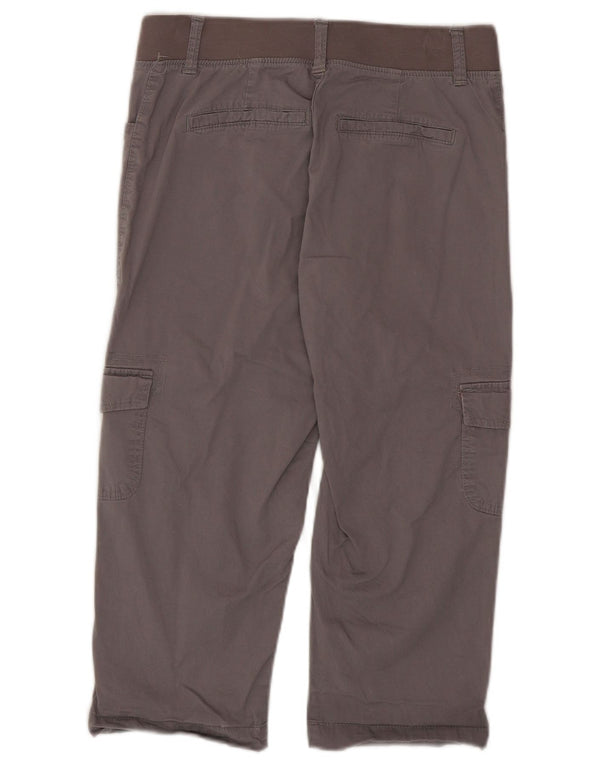 Lee Damen Capri-Cargohose mit entspannter Passform, US 6, M, B28, L20, graue Baumwolle