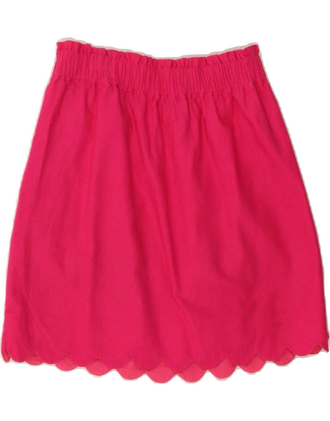 J. CREW Womens A-Line Skirt US 4 Small W26  Pink Linen Vintage J. Crew and Second-Hand J. Crew from Messina Hembry 