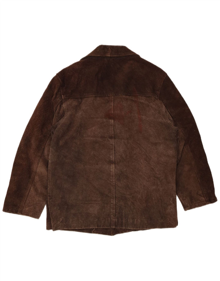 Vintage Herren Wildlederjacke UK 38 Mittelbraun