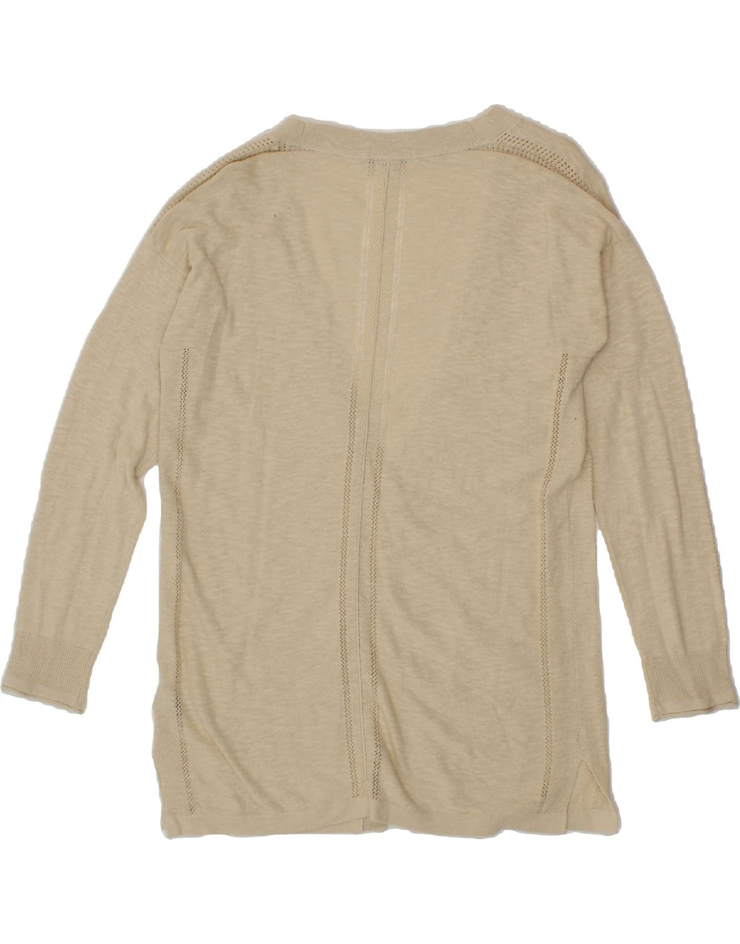 WHITE STUFF Womens Cardigan Sweater UK 10 Small Beige Cotton Vintage White Stuff and Second-Hand White Stuff from Messina Hembry 