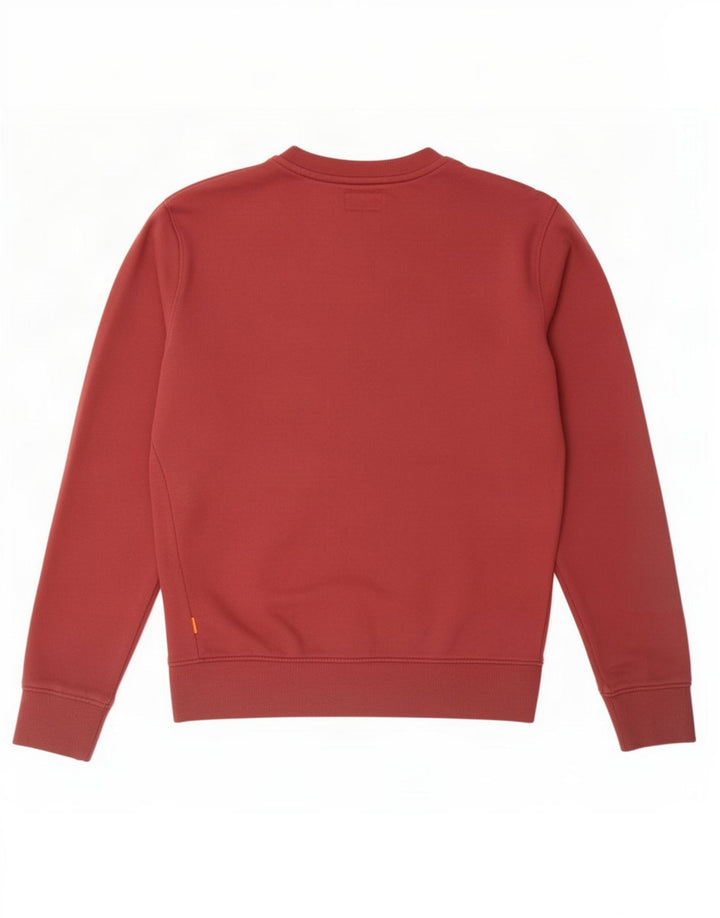Timberland Herren-Sweatshirt mit normaler Passform, klein, rot, Baumwolle