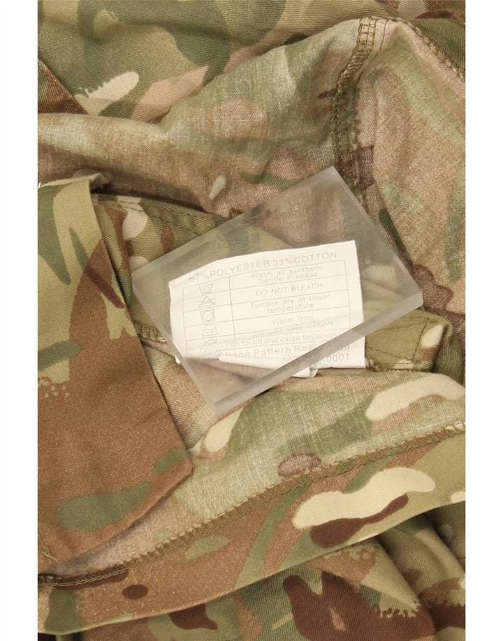 Vintage Herren Militärjacke UK 40 Large Khaki Camouflage Polyester