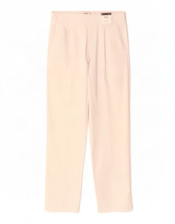 Marks & Spencer Damen Kurze Freizeithose UK 8 Small W26 L27 Weiß