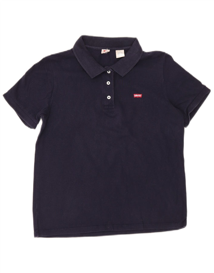 LEVI'S Damen Poloshirt UK 6 XS Marineblau
