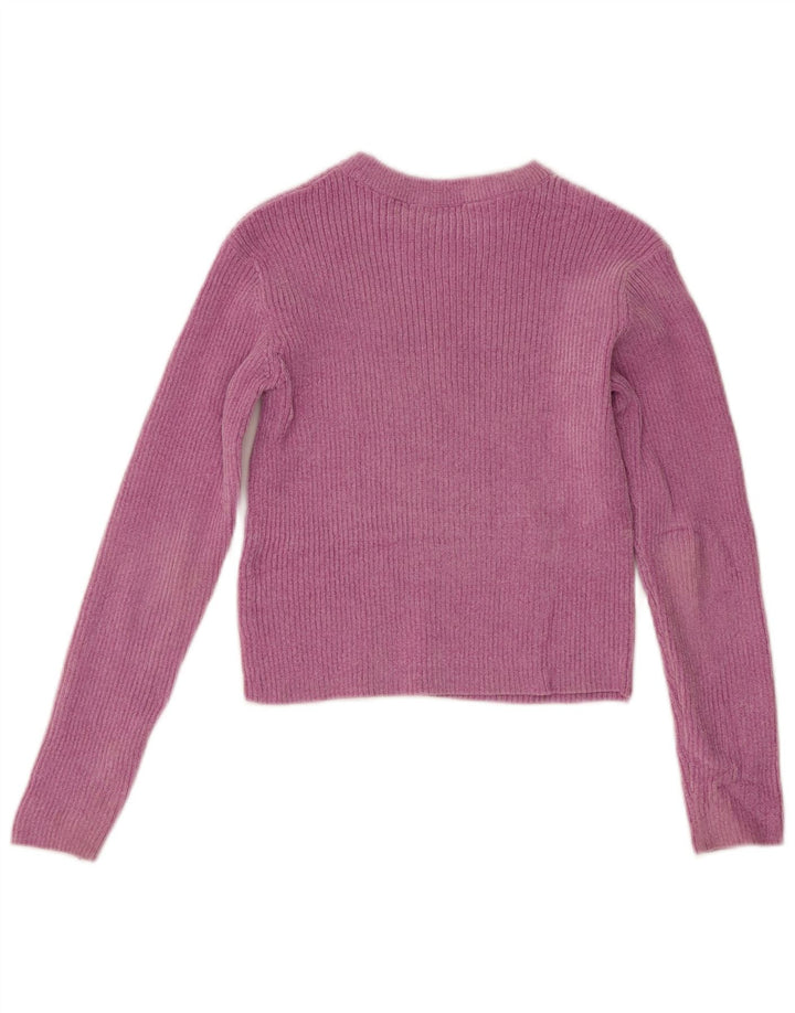Marks & Spencer Crop Top für Mädchen, langärmlig, 11–12 Jahre, rosa, Polyester