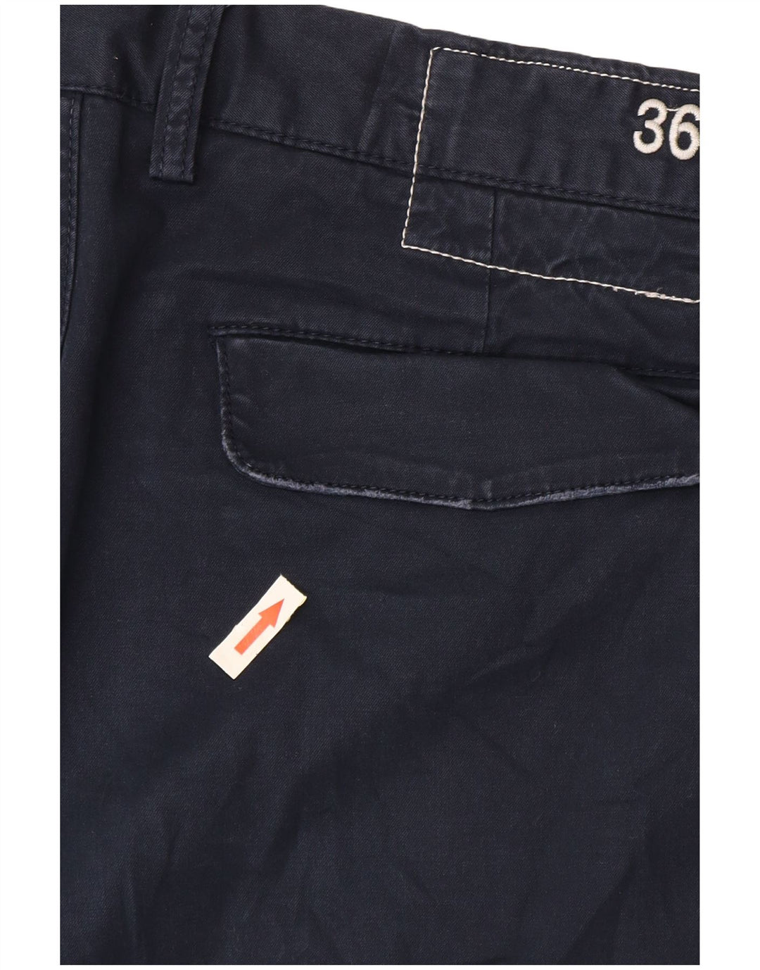 Sun68 Herren-Chino-Shorts W36, groß, marineblaue Baumwolle