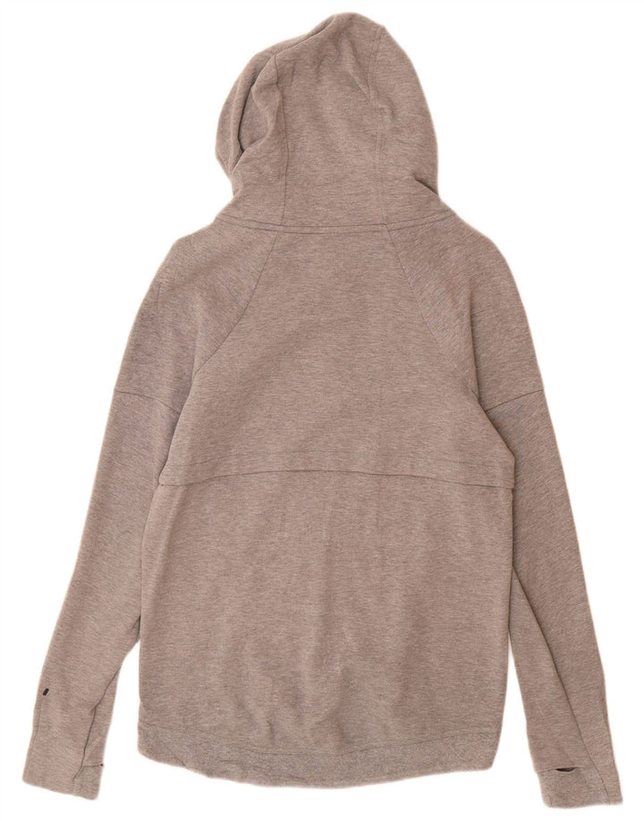 Nike Herren-Kapuzenpullover mit Reißverschluss, XS, graue Baumwolle