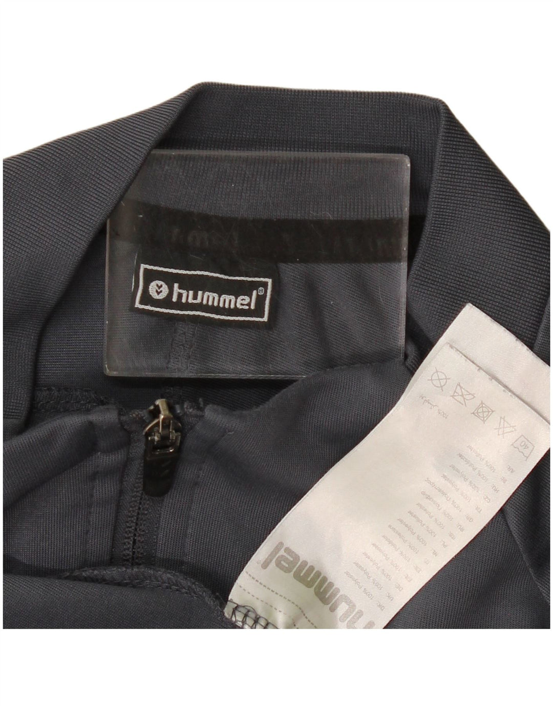 Hummel Herren-Trainingsanzugoberteil mit Grafik, Größe L, Grau