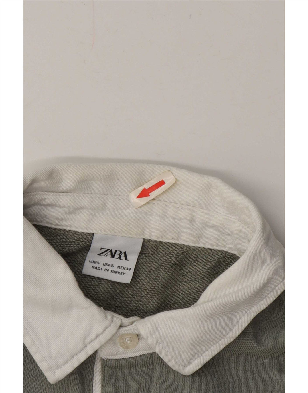 Zara Herren-Sweatshirt mit Rollkragen, klein, Grün