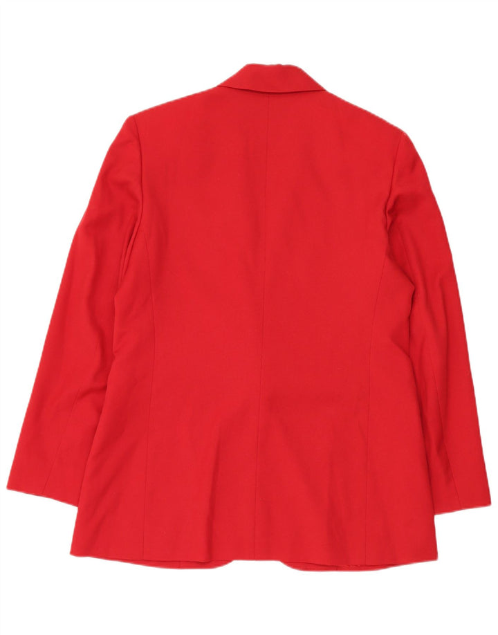 Mary Kay Damen-Blazer, übergroß, lang geschnitten, 1 Knopf, US-Größe 8, klein, Rot