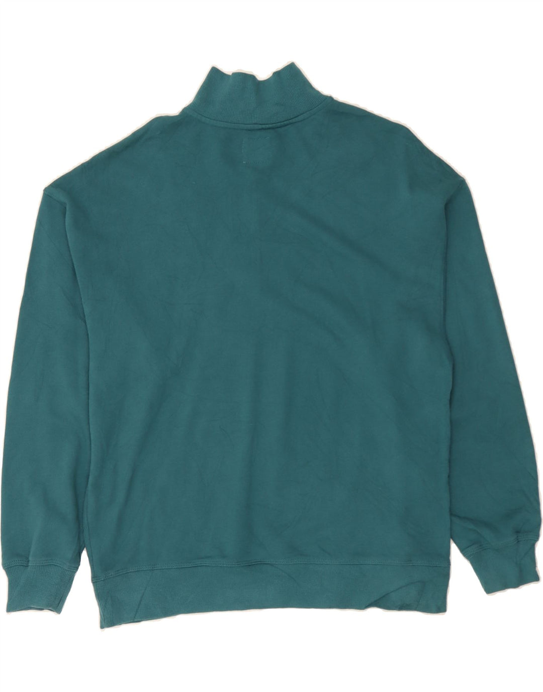 CHAMPION Mens Zip Neck Sweatshirt Jumper Medium Blue Cotton Vintage Champion and Second-Hand Champion from Messina Hembry 