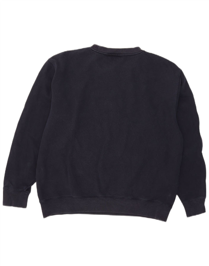 Fila Herren-Sweatshirt mit Grafik, groß, Marineblau, Farbblock