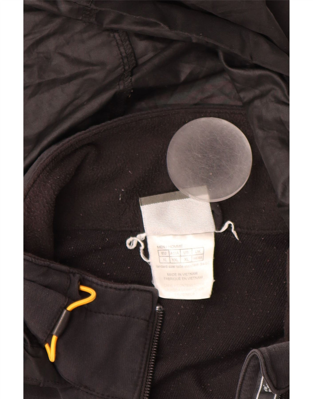 JACK WOLFSKIN Herren-Windbreakerjacke mit Kapuze, UK 44/46 XL, schwarzes Polyamid